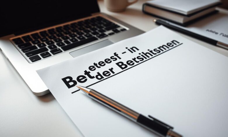 Betreff in der Bewerbung