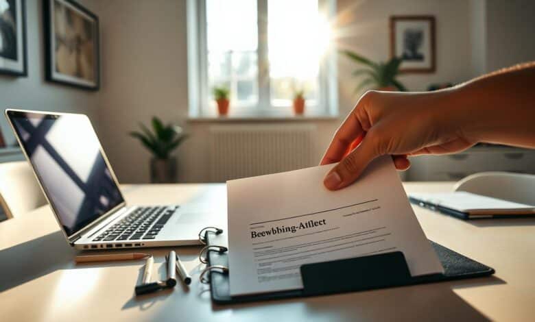 Bewerbung mit Anlagen