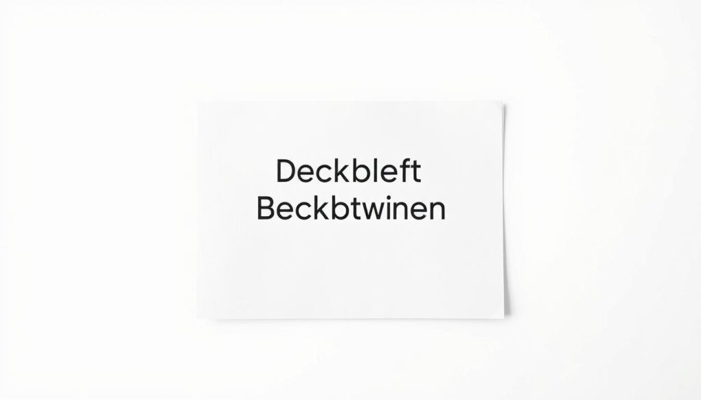 Deckblatt Bewerbung