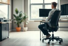 Körperhaltung bei der Arbeit