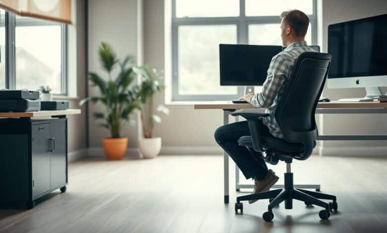 Körperhaltung bei der Arbeit