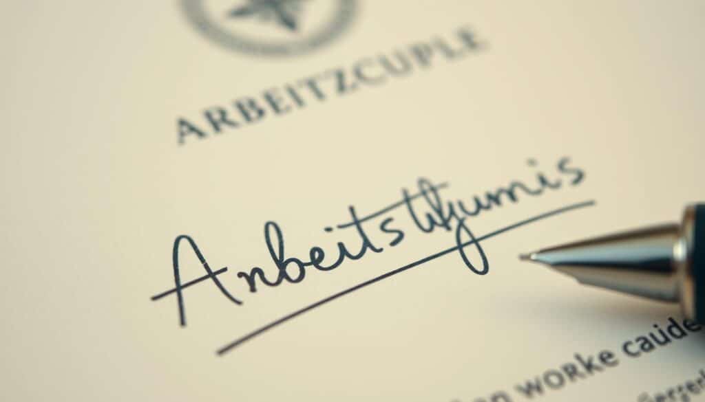 Unterschrift Arbeitszeugnis