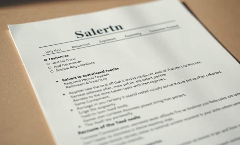 Was bedeutet einschlägige Berufserfahrung im Lebenslauf?