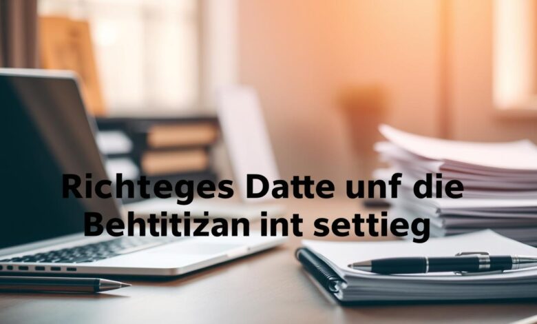 Welches Datum schreibe ich auf die Bewerbung?