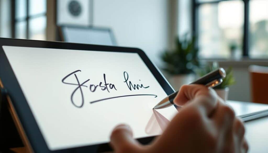 digitale Unterschrift in der Bewerbung